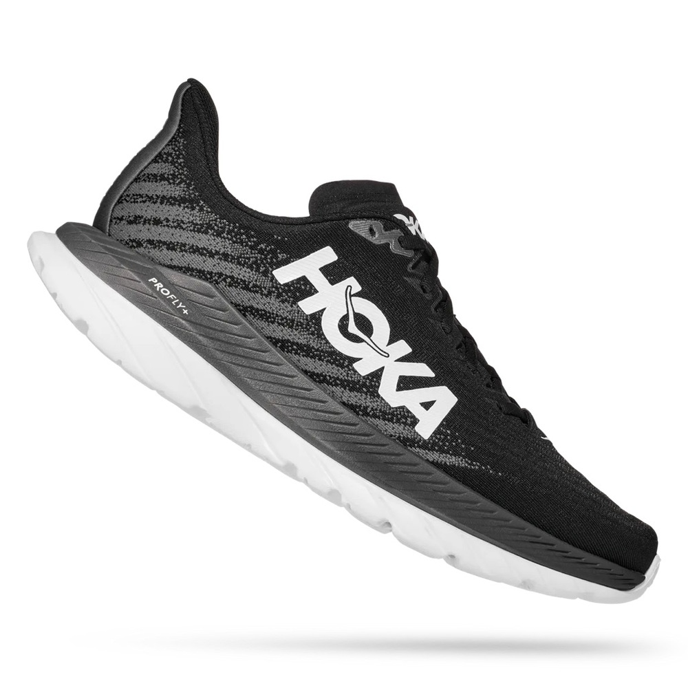 Hoka Mach 5 Running Shoes in Black/Castlerock
